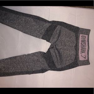 Gym shark leggings - gray/lavender